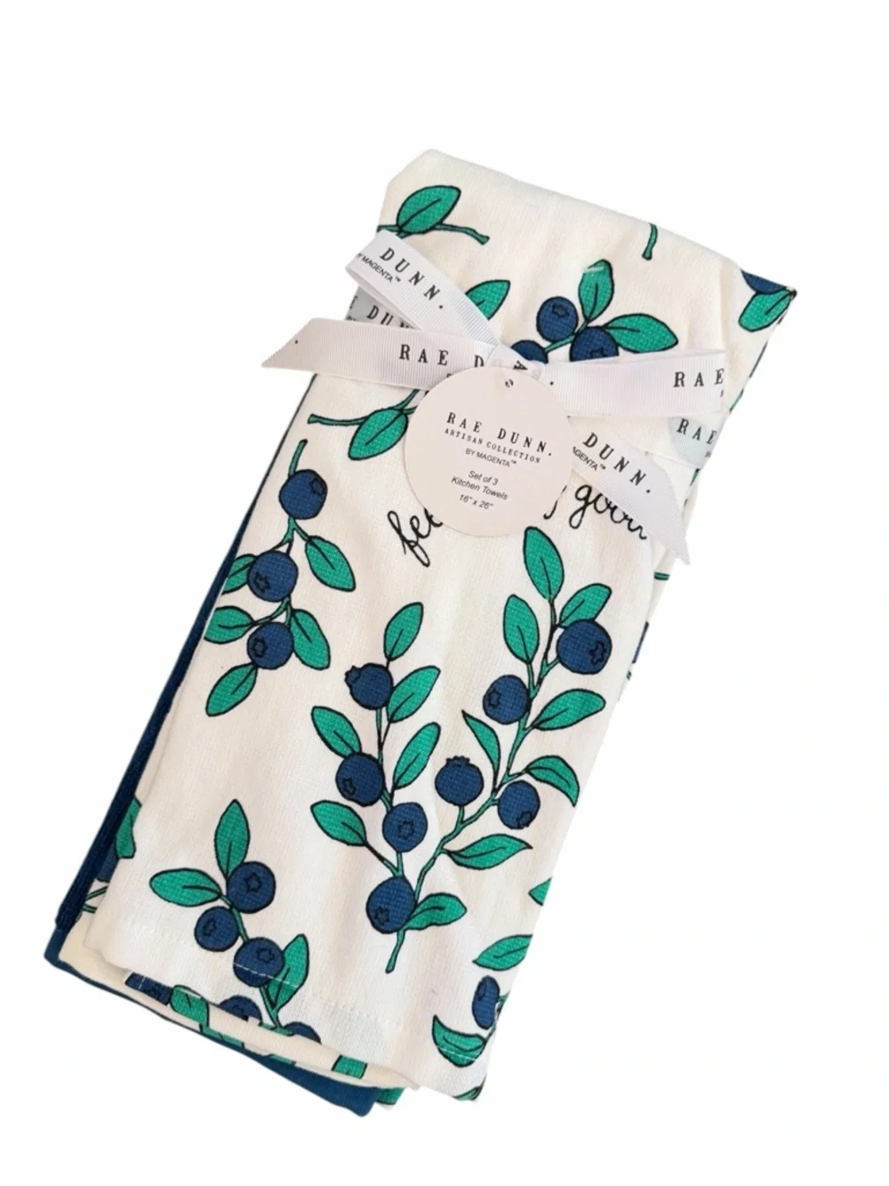 Rae Dunn 3-Piece Kitchen Towel Set NWT